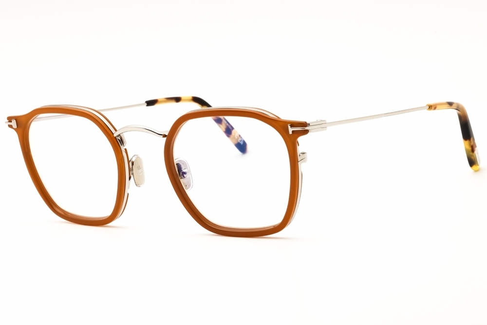 NWT Tom Ford FT5974-B-041 Yellow Round 50mm Glasses